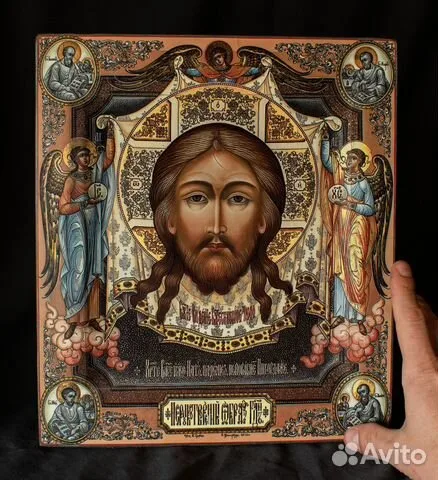 Икона с ковчегом "Иисус с Евангелистами и Архангел — оригинальный подарок