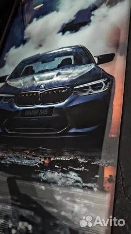 Нарды под стеклом «BMW M5 Ангельские глазки» — оригинальный подарок