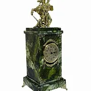Ручная работа: Интерьерные часы «Георгий Победоносец» из нефрита — фотография 3