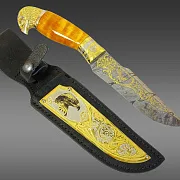 Подарочный дамасский нож «Орел» №8 — фотография 7