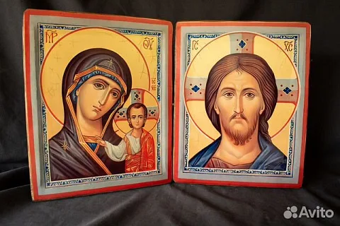 Иконы деревянные. "Венчальная Пара" — красивый подарок