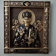 Резная Икона из дерева. Святой Николай Чудотворец — красивый подарок — фотография 10
