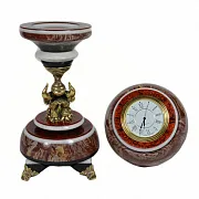 На память: Сувенирные настольные часы «Антистресс» из лемезита — фотография 2