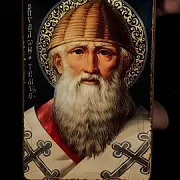 Икона "Спиридон Тримифунтский" Ручная работа — красивый подарок — фотография 1