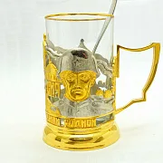 Подарочный металлический подстаканник «Защитники Отечества» — фотография 6