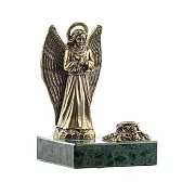Бронзовая статуэтка «Ангел. Большой» с подсвечником — оригинальный подарок — фотография 2