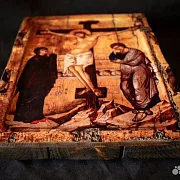 На память: Икона "Распятие Иисуса Христа " +подставка — фотография 3