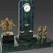 Часы «Погон» с гербом ВМФ и подставками — оригинальный подарок — фотография 2