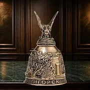 Бронзовый колокольчик «Пятигорск. Озеро Провал» — оригинальный подарок — фотография 1
