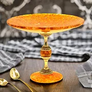 На память: Интерьерная конфетница янтаря — фотография 1