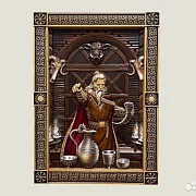 Резная картина «Локи» из бука — необычный подарок — фотография 1