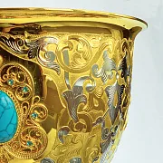 Подарочный сувенирный кубок для вина "Бирюза". Златоуст — фотография 6