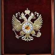 Ручная работа: Настенные часы «Герб России» — фотография 2