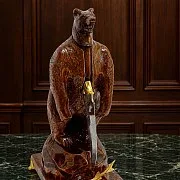На память: Нож «Медведь на охоте» — фотография 1