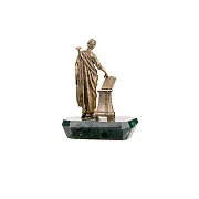 Подарочная бронзовая статуэтка «Муза Клио» с патиной — фотография 4