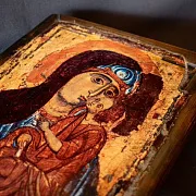 Подарочная икона Божией матери "Умиление" Новгородская — фотография 7