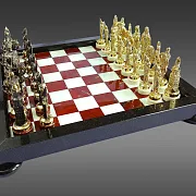 Подарочные шахматы из яшмы — фотография 8